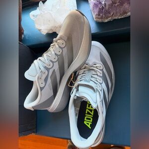 adidas Adizero Running Shoes - Gray and White